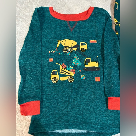Christmas Pajamas with construction equipment - Picture 3 of 4